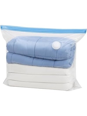 Karokstore Vakumlu Hurç Poşet 80X100 cm –%75 Yer Tasarrufu, Dayanıklı Kilitli Depolama Torbası, Battaniye Yorgan Kıyafet Saklama Çantası