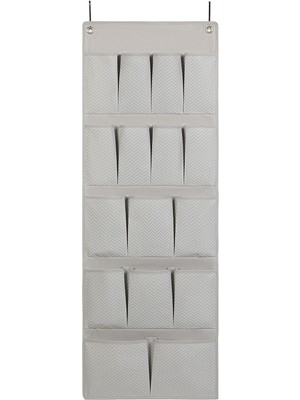 Karokstore 16 Gözlü Gri Kapı Arkası Düzenleyici 45 x 125 cm