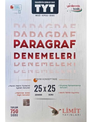 Karokstore Tyt Msü Kpss Dgs Paragraf 25 x 25 Denemeleri