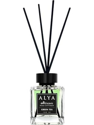 Karokstore Alya Alya 's Scents Green Tea Bambu Çubuklu Oda Kokusu - Yeşilçay Kokusu