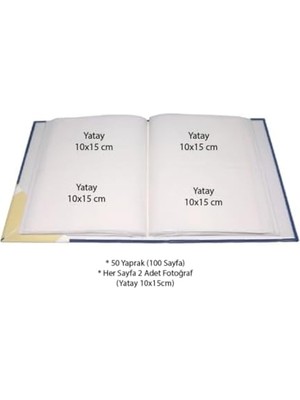 Karokstore Fotoğraf Albümü 10X15CM 200 Fotoğraf Kapasiteli Renkli Şemsiye Desenli Anı Albümü