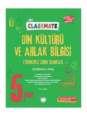 Karokstore 5. Sınıf Classmate Din Kültürü ve Ahlak Bilgisi Soru Bankası