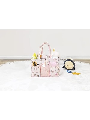 Karokstore Pazar Kapısı Başucu Düzenleyici Bakım Çantası Organizer (Pembe)