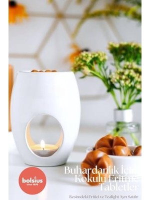 Karokstore Kokulu Buhardanlık Eritme Mum Tableti - Nar Kokulu - 6 Yuvarlak Şekilli Renkli Tablet Mum - 2-3 Kere Eritme ile Toplamda Yaklaşık 25 Saat Koku Deneyimi