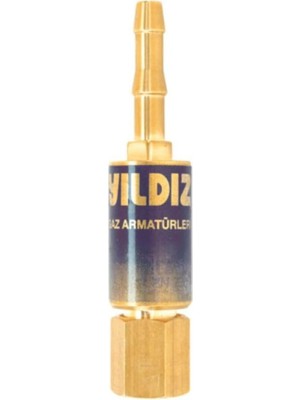 Karokstore Yıldız 1128 Hamlaç Arkası G1/4" Alev Geri Tepme Emniyet Ventili