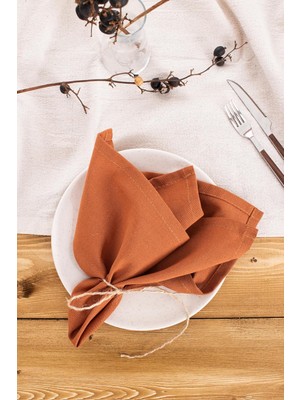 Karokstore 6'lı Premium Peçete 40 x 40 (Tarçın)