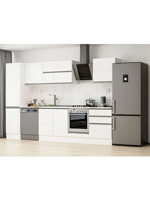 Alvinka 320X210 cm Hg_j Mutfak Dolabı Beyaz Beyaz MB-E90B50S60-2