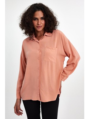 Yakamor Kadın Oversıze Poplin Gömlek