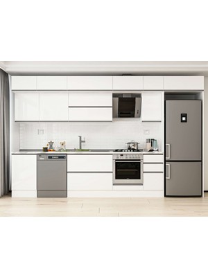 Alvinka 370X240 cm Hg_j Mdf Mutfak Dolabı Beyaz Beyaz MB-E80S50S40-2