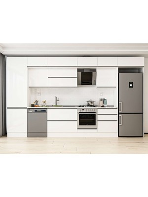 Alvinka 400X240 cm Hg_j Mutfak Dolabı Beyaz Beyaz MBB-E80B60S60-2