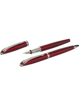 Karokstore Serisi 172DT Bordo Dolma Kalem+Tükenmez Kalem