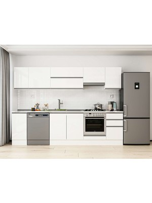 Alvinka 285X210 cm Hg_j Mdf Mutfak Dolabı Beyaz Beyaz M-E80S40S45-1