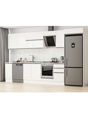 Alvinka 365X222 cm Hg_j Mdf Mutfak Dolabı Beyaz Beyaz MB-E80S40S45-2