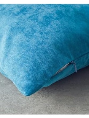 Karokstore Brims Polyester Kırlent Kılıfı Petrol Mavisi