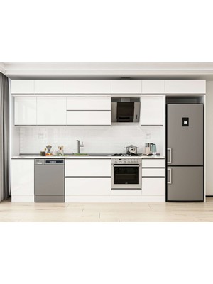 Alvinka 380X240 cm Hg_j Mdf Mutfak Dolabı Beyaz Beyaz MB-E90S45S45-2