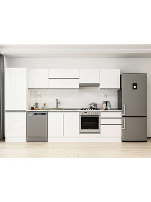 Alvinka 330X210 cm Hg_j Mdf Mutfak Dolabı Beyaz Beyaz MB-E90B60S60-1