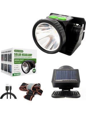Gold Orion Gold Orıon OR-9968A Solar Kafa Feneri Şarjlı