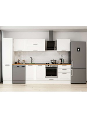 Alvinka 305X210 cm Mbr_c Mutfak Dolabı Beyaz Beyaz MB-E80B45S60-2