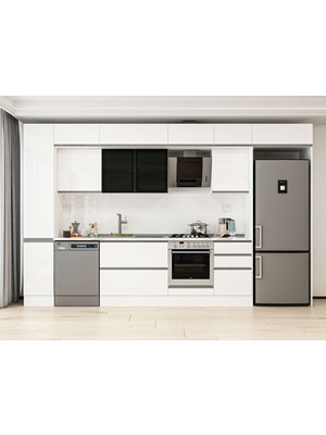 Alvinka 380X240 cm Hg_j Mdf Mutfak Dolabı Beyaz Beyaz MBB-E90B40S50-3