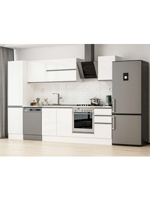Alvinka 295X210 cm Hg_j Mdf Mutfak Dolabı Beyaz Beyaz MB-E80B50S45-2