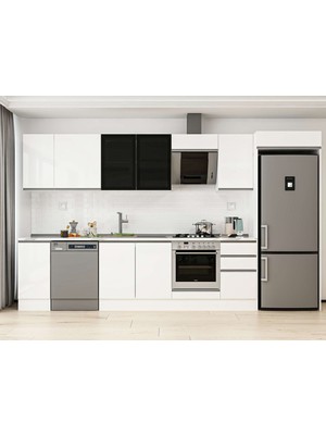 Alvinka 365X222 cm Hg_j Mdf Mutfak Dolabı Beyaz Beyaz MB-E80S40S45-3
