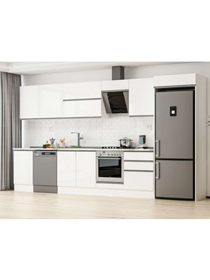 Alvinka 390X222 cm Hg_j Mutfak Dolabı Beyaz Beyaz MB-E80S50S60-2