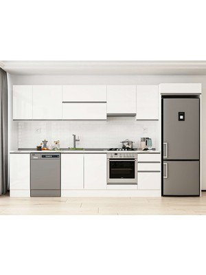 Alvinka 365X222 cm Hg_j Mdf Mutfak Dolabı Beyaz Beyaz MB-E80S40S45-1