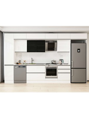 Alvinka 395X240 cm Hg_j Mdf Mutfak Dolabı Beyaz Beyaz MBB-E90B45S60-3