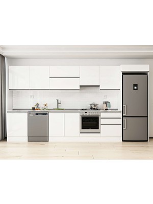 Alvinka 400X222 cm Hg_j Mdf Mutfak Dolabı Beyaz Beyaz MB-E80S60S60-1