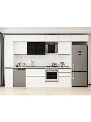 Alvinka 380X240 cm Hg_j Mutfak Dolabı Beyaz Beyaz MBB-E80B40S60-3