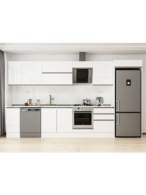 Alvinka 390X222 cm Hg_j Mutfak Dolabı Beyaz Beyaz MB-E90S40S60-2