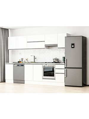 Alvinka 285X210 cm Hg_j Mdf Mutfak Dolabı Beyaz Beyaz M-E80S45S40-1