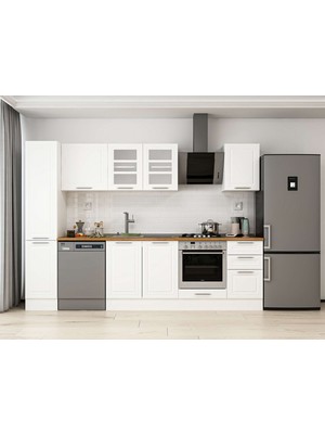 Alvinka 285X210 cm Mbr_c Mdf Mutfak Dolabı Beyaz Beyaz MB-E80B40S45-3