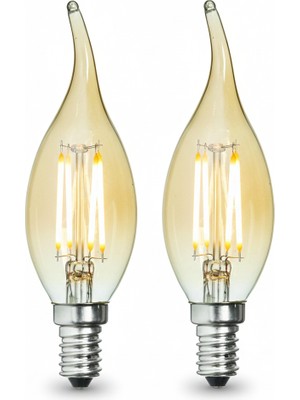 Kendal KES600 – LED Flamanlı Buji Ampul 4W (2700K | E14 | 2’li Paket)