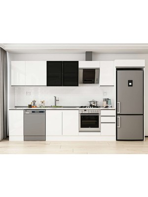 Alvinka 360X222 cm Hg_j Mdf Mutfak Dolabı Beyaz Beyaz MB-E80S40S40-3