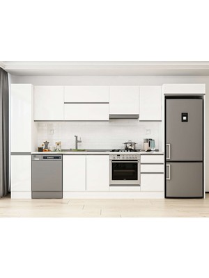 Alvinka 375X222 cm Hg_j Mdf Mutfak Dolabı Beyaz Beyaz MBB-E90B40S45-1