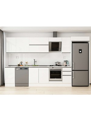 Alvinka 375X222 cm Hg_j Mdf Mutfak Dolabı Beyaz Beyaz MB-E90S45S40-2