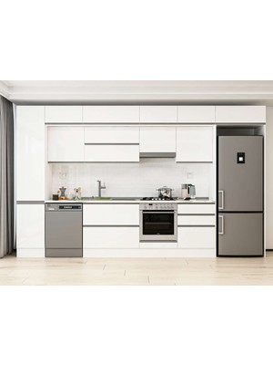 Alvinka 395X240 cm Hg_j Mdf Mutfak Dolabı Beyaz Beyaz MBB-E90B45S60-1