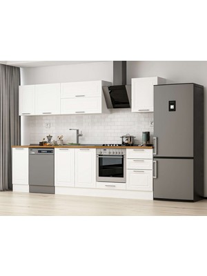Alvinka 300X210 cm Mbr_c Mdf Mutfak Dolabı Beyaz Beyaz M-E90S40S50-2