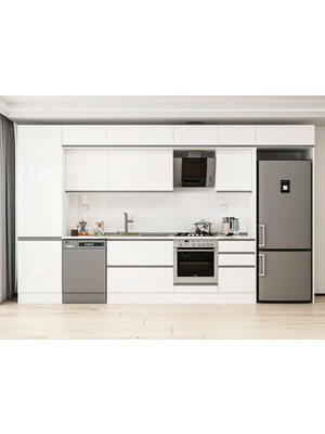 Alvinka 390X240 cm Hg_j Mutfak Dolabı Beyaz Beyaz MBB-E80B60S50-2
