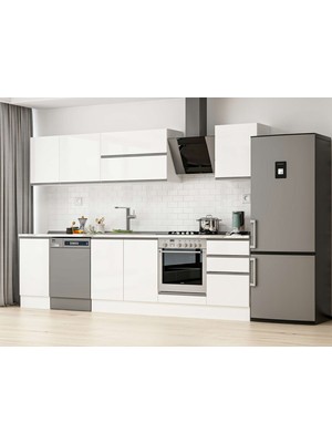 Alvinka 305X210 cm Hg_j Mutfak Dolabı Beyaz Beyaz M-E90S45S50-2
