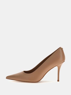 Guess Prindy Kadın Krem Topuklu Ayakkabı FLFPRNLEA08-NUDE