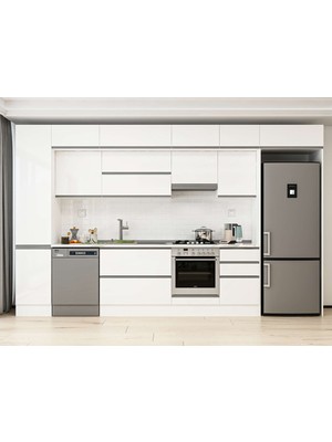 Alvinka 375X240 cm Hg_j Mdf Mutfak Dolabı Beyaz Beyaz MBB-E80B45S50-1