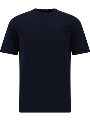 Abdullah Kiğılı Bisiklet Yaka Slim Fit Dar Kesim Nakışlı Pamuk T-shirt