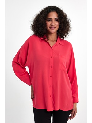 Yakamor Kadın Oversıze Poplin Gömlek