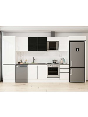 Alvinka 385X222 cm Hg_j Mutfak Dolabı Beyaz Beyaz MBB-E80B60S45-3