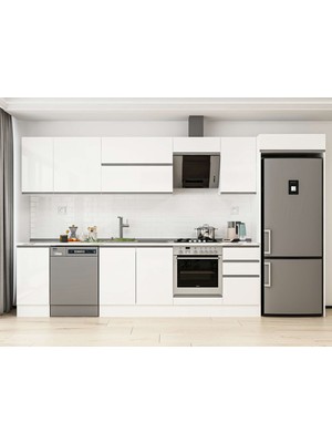 Alvinka 375X222 cm Hg_j Mdf Mutfak Dolabı Beyaz Beyaz MB-E90S40S45-2