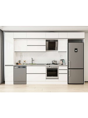 Alvinka 370X240 cm Hg_j Mutfak Dolabı Beyaz Beyaz MBB-E90B40S40-2