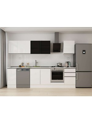 Alvinka 300X210 cm Hg_j Mdf Mutfak Dolabı Beyaz Beyaz M-E90S40S50-3