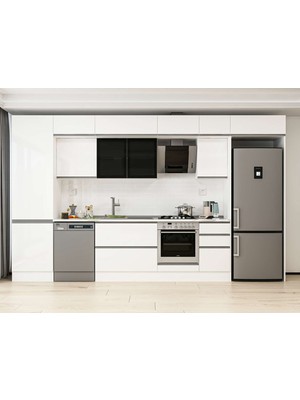 Alvinka 395X240 cm Hg_j Mdf Mutfak Dolabı Beyaz Beyaz MBB-E90B60S45-3